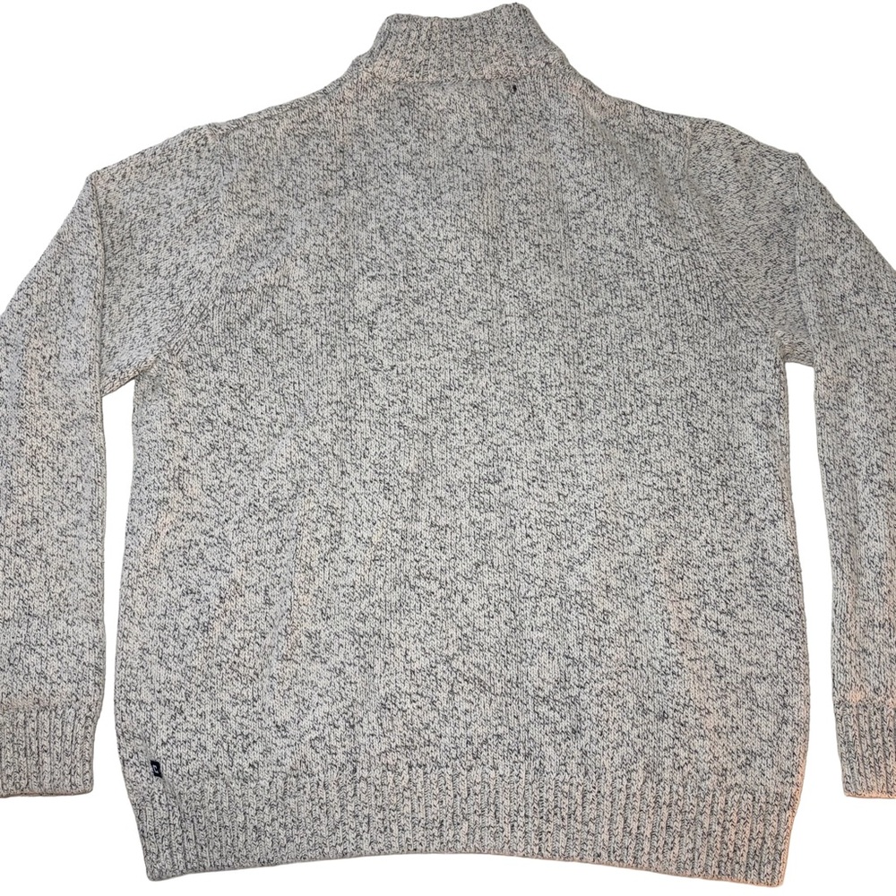 Chaps Small Gray Pullover Quarter Zip Sweater - image 2